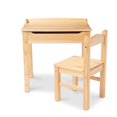thumbnail image 1 of Wooden Lift-Top Desk & Chair, Honey, 1 of 1