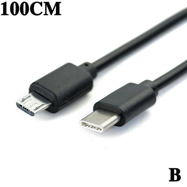 Type-C to Micro USB OTG Data Cable for Phone Charging and File Transfer 30cm 100cm
