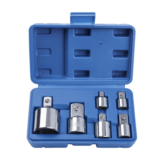 Ensemble de 6 Pcs Manchon de Conversion Convertisseur de Douille à Impact Adaptateur de Douille à Joint Universel Pilote d'Impact Conversions Adaptateur de Douille à Impact Jointer Cliquet Acier pour Rotation Ensemble de Douilles en Acier