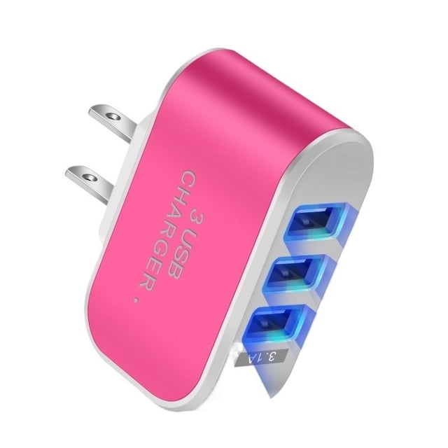 3 USB Ports Multifunctional Charging Head 5V 1A USB Charging Head Single USB Mobile Phone Charger