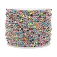 thumbnail image 4 of fastboy Jewelry Making Chain Sturdy Stainless Steel Colorful Enamel Beads Colorful Enamel Beads Bulk Chain For Jewelry Steel+color 5Set, 4 of 6