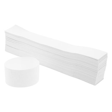 KAKOWELY kraft currency bands 300Pcs White Currency Straps Self Adhesive Money Bands For Bills Banknote Wrappers Cash Organizer Double Adhesive Paper7.56"X1.14"X0.04"