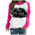 thumbnail image 2 of Chandails à Capuchon Mode pour Femmes 2023 T-shirt Imprimé Blouse à Manches Longues Col Rond Hauts Décontractés Chandail 50 % de Rabais Liquidation Costumes d'Halloween/Noël, 2 of 5