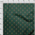 thumbnail image 2 of oneOone Silk Tabby Fabric Leaves & Floral Block Print Sewing Fabric BTY 42 Inch Wide, 2 of 5