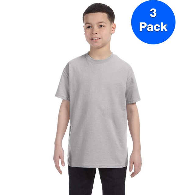 Hanes Youth Authentic-T T-Shirt - 54500 (Pack Of 3)