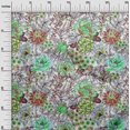 thumbnail image 3 of oneOone Velvet Red Fabric Florals Sewing Material Print Fabric By The Yard 58 Inch Wide, 3 of 4