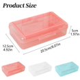 thumbnail image 3 of Back to School Essentials Double Layer Large Capacity Plastic Pencil Case Transparent Crayon Case Hard Pen Case with Tight Lid Storage Art And Craft Box And School, 3 of 9