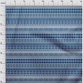 thumbnail image 3 of oneOone Silk Tabby Blue Fabric Aztec Tribal Sewing Material Print Fabric By The Yard 42 Inch Wide, 3 of 4