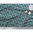 thumbnail image 3 of Soimoi Rayon Fabric Leaves & Floral Block Decor Fabric Printed Yard 42 Inch Wide, 3 of 3