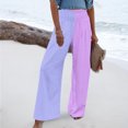 thumbnail image 5 of Pantalons à Taille Élastique pour Femmes Mode Été Décontracté Ample Pantalons Imprimés Pantalons de Pyjama Doux pour Femmes Pantalons Amples pour Femmes Été, 5 of 5