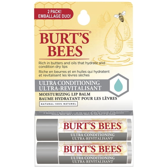 Baume ultra-revitalisant pour les lèvres d’origine naturelle à 100 % au beurre de kokum de Burt’s Bees®,
