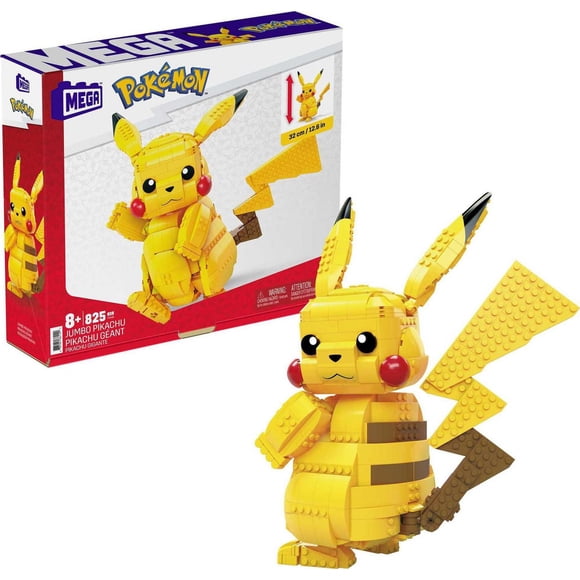 Mega Pokemon Jumbo Pikachu Construction Set - 825 Pieces