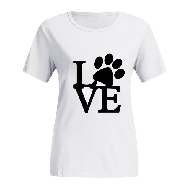 CEHVOM T-Shirts à Col Rond pour Femmes Grande Taille Imprimés, T-Shirt Graphique à Manches Courtes avec Imprimé Chat