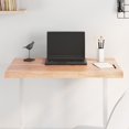 thumbnail image 1 of vidaXL Table Top Light Brown 80x50x(2-4) cm Treated Solid Wood Live Edge, 1 of 5