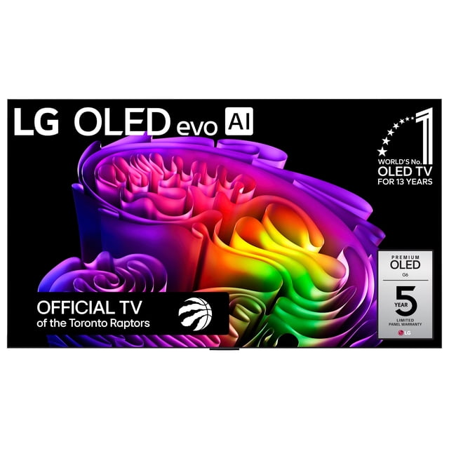 LG 55-Inch G6 OLED evo 4K Smart TV - α11 AI Processor 4K Gen 3, Alexa Built-in, Up to 165Hz Refresh Rate, HDMI 2.1, G-Sync, FreeSync, Dolby Vision, Wall Mountable WebOS 26(OLED55G6WUA, 2026)