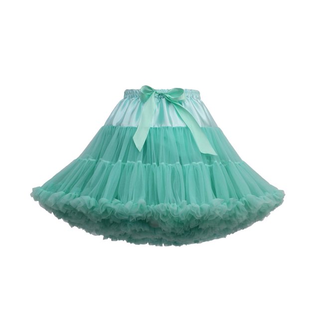 Mikilon Jupe Tutu de Danse de Fête pour Femmes Couleur Unie