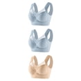thumbnail image 1 of Timegard Womens Plus Size Bras No Underwire Full Coverage Mesh Breathable Comfort Everyday Bralette, 1 of 2