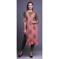 thumbnail image 2 of Bimba Kurti Droite Décontractée Imprimée Haut à Manches 3/4 Longue Kurta Robe pour Femmes, 2 of 6