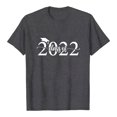 thumbnail image 1 of Pompotops T-Shirt Décontracté à Manches Courtes pour Femmes avec Imprimé Lettre, 1 of 5