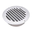 thumbnail image 2 of Lisbinx 201 Stainless Steel Kitchen Range Hood Exhaust Cover - Round Vent Cap, Rainwater & Insect Protection, Easy Install for Standard Hood Outlets (1-Pack), 2 of 5