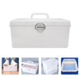 thumbnail image 3 of PENGXIANG 1pc Large Capacity Mahjong Storage Box Plastic Storage Holder with Lock, 3 of 6