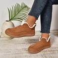 thumbnail image 4 of Styesk Boot Bottes pour Femmes Talon Plat pour Femmes Ankle Boot Chaussures Décontractées Confortables Bottes de Travail pour Femmes, 4 of 8