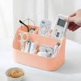 thumbnail image 4 of Cagogo Desktop Organizer, Removable Divider Storage Box, Plastic Office Desk Organizer, Multifunctional Makeup Organizer, Cosmetic Storage Container for Office Desk and Home Vanity, Small Desktop, 4 of 6