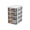 #-【White】| Desktop Storage Rack, variant on Plastic Storage Cabinet - Polypropylene Material Drawer organizer, Multi-Layer Transparent Storage Box, Office and Study Supplies, White, JKODE