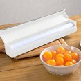 thumbnail image 1 of relayinert Plastic Wrap Dispenser with Slicer Food Freshness Cling Film Storage Box Kitchen Gadget, Beige, 1 of 4