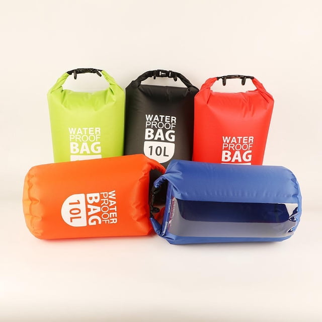 maskred Sac sac Étanche Premium pour le Rafting, la Plongée et la Natation Matériel Sûr et Sec dans n'Importe Quelle Condition Rouge 10L 1Set