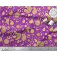 thumbnail image 3 of Soimoi Purple Rayon Fabric Mandala & Paisley Decor Fabric Printed Yard 58 Inch Wide, 3 of 4