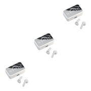 fastboy Wireless Earbuds HiFi LED Display Mirror Sports Running Cycling White 3Set