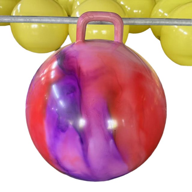 Active Physical Development Bouncy Balls For Kids Fuzz Ball Flower Power Balance Ability Through Energetic Bouncing red purple
