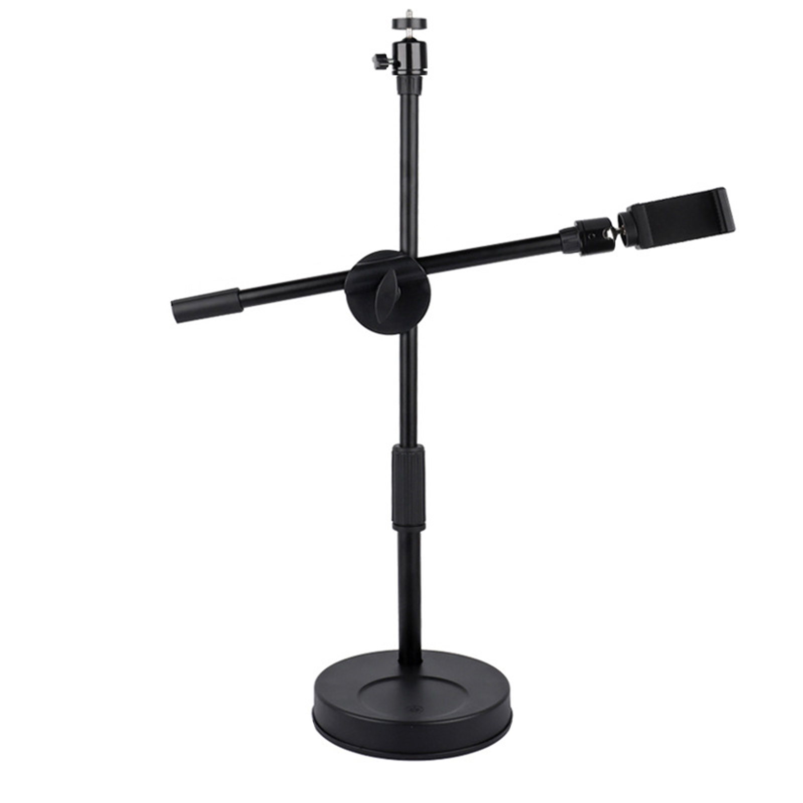 Adjustable Table Monopod Overhead Phone Stand with Mobile Phone Holder