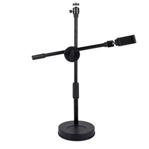 Table réglable Monopod Overhead Phone Stand avec support de téléphone mobile