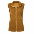 thumbnail image 3 of Heliisoer Pocket Women Zipper Solid Color Jacket Plush Sleeveless Lapel Vest Loose, 3 of 8