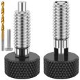 thumbnail image 1 of 4/8Pcs Hand Retractable Spring Plunger Stainless Steel Lock Out M6 Type Quick Release Pins Sturdy Plunger Screw with 0.500inch Thread Length for Rolling Tool Boxes Molds Automobiles, 1 of 7