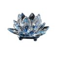 thumbnail image 3 of Birdeem Colored Crystal Glass Lotus Candle Tea Lamp Holder Buddhist Candle, 3 of 7