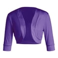 thumbnail image 3 of Gupgi Women Shrug Cardigan Open Front Solid Color Bolero Jacket Cropped Coat, 3 of 7