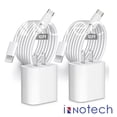 thumbnail image 1 of For Apple I Phone 15 /15 Pro/15 pro max Charger USB C Wall Charger Fast Charging 2 pack 20W PD ( MFI Certified) Adapter with 10 FT USB Braided Cable Compatible with IPhone 15/15Pro/15 ProMAX- 2 pack, 1 of 6