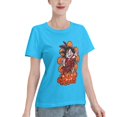 thumbnail image 2 of T-Shirt Basique à Manches Courtes pour Femmes Dragon Ball Little Goku, 2 of 6