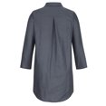 thumbnail image 3 of cfhntfmh Robes Mini pour Femmes Automne Amples à Manches Longues Col à Revers Robe Chemise Détente Couleur Unie Robe Courte avec Poches, 3 of 5