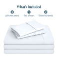 thumbnail image 2 of Bare Home Premium 1800 Collection Ensemble de Draps 5 Pcs, Grand Californien Divisé, Blanc, 2 of 10