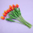 thumbnail image 3 of 10pcs PU Tulips Artificial Flowers Bouquet Wedding Party Home Decor Props, 3 of 3