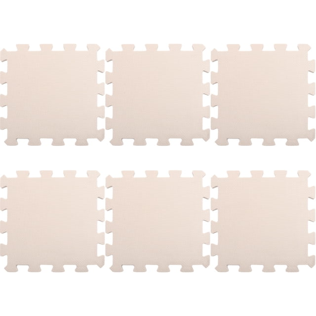 6Pcs Solid Color Floor Mats Foam Floor Tiles Floor Mat Puzzle Playing Floor Pad Foam Mat