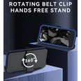 thumbnail image 5 of KOMI Phone Case for Google Pixel 9 Pro XL Case with HD Screen Protector, Pixel 9 Pro XL Case Heavy Duty Durable Shockproof 2-Layer Cover for Google 9 Pro XL with Belt Clip-Dark Blue, 5 of 5