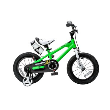 RoyalBaby 12"/14" BMX Freestyle Kids Bike, Boy's Bikes and Girl's Bikes with Training Wheels and Water Bottle