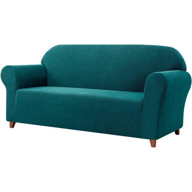 Housse de Sofa 2024 1 Pce Housse avec Coussin d'Assise extra Extensible Housse de Siège TG Sofa Ivoire