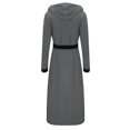 thumbnail image 2 of Intimates Men's Winter Plush Lengthened Shawl Bathrobe Home Clothes Long Sleeved Robe Coat L, 2 of 5
