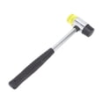 thumbnail image 2 of Rubber Hammer Double Faced Mallet Steel Pipe Handle Hand Tool for Installation RepairΦ30mm 255mm, 2 of 14